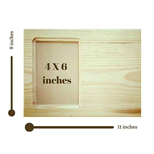 Giftsmate Valentine Gifts for Girlfriend Wife You Make Me Smile Engraved Wooden Photo Frame Plaque 3