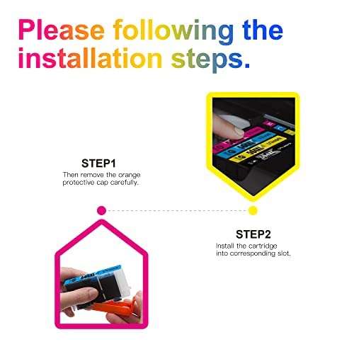 Uniwork Compatible Ink Cartridge Replacement for HP 564 564XL Replacement for Photosmart 6520 5520 4620 5510 C410a 6525 5514 OfficeJet 7510 4620 DeskJet 3522 Printer Tray (4BK/2C/2M/2Y) 10 Pack 4