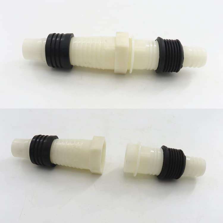 1 Piece Washing Machine Drain Hose Connectors with Hose Clamps Dishwasher Drain Hose Adapter Washer Drain Hose Extension Adapter for 20mm - 32mm Washing Machine Dishwasher Water Hose 4