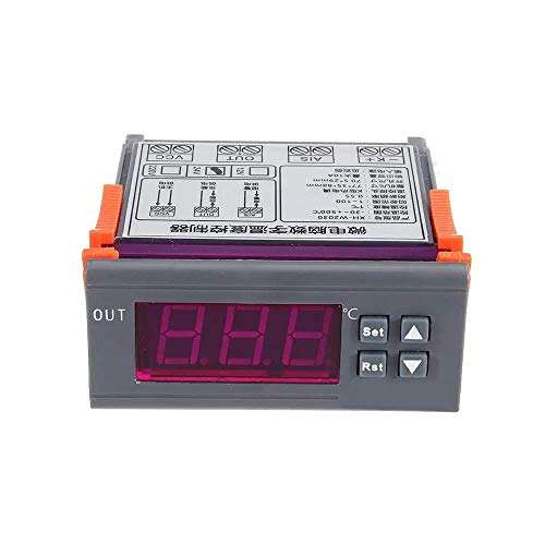 ZXY-NAN DC12V/DC24V/AC220 Digital Thermostat Temperature Controller High Temperature Alarm K Input -30~999 (Size : AC220V) Modules Accessories 1