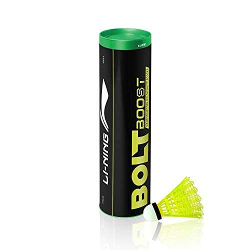 Li-Ning Bolt Boost 6 in 1 Nylon Shuttlecock Yellow