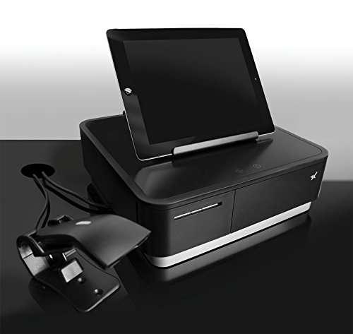 Star Micronics mPOP Integrated Receipt Printer & Cash Drawer with Tablet Stand - Black 2