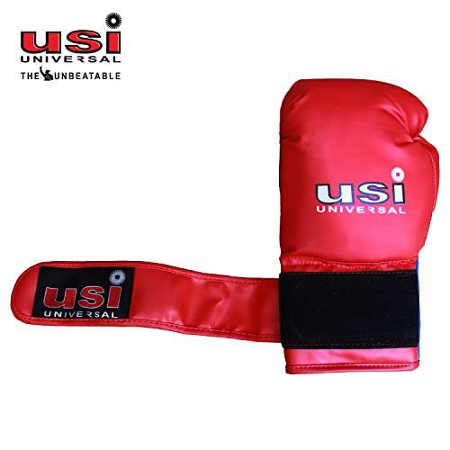 USI UNIVERSAL THE UNBEATABLE Kids Boxing Gloves, 612BV Bouncer Junior Training Mitt For Kickboxing, Punching Bag, Focus Pads, Sparring & Muay Thai mma, Thai Pad, Punching Gloves (Size L/XL) 4