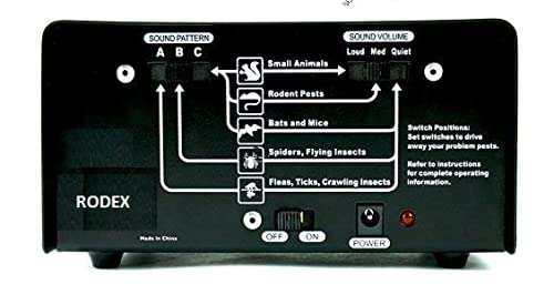 Rodex Dual Speakers Transonic Pest Repeller-220 V Ac -3500 Sq. Ft Coverage for Office, Home, Restaurant, Computer Room, Server Room, Hub Rooms & High Sensitive Area by Rodex 2