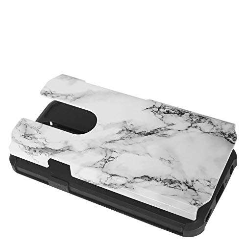 Z-GEN - for LG K40 LM-X420, LG Solo LTE L423DL - Rubberized Hybrid Phone Case + Tempered Glass Screen Protector - AH2 Purple 2