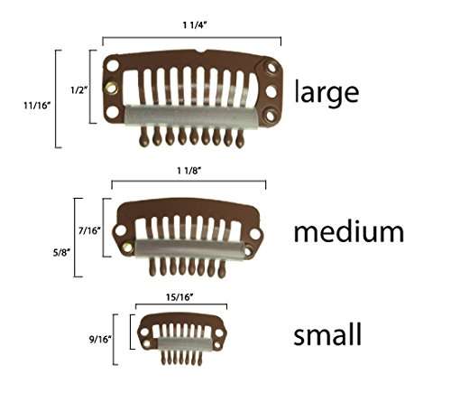 Clip for hair extension, snap clip for DIY use, blonde 20pcs 3