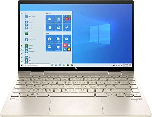 HP 2020 Envy x360 2-in-1 13.3" FHD IPS Touchscreen Laptop Intel Evo Platform 11th Gen Core i7-1165G7 8GB Memory 512GB SSD Pale Gold - Backlit Keyboard -Fingerprint Reader -Thunderbolt - WiFi 6 1