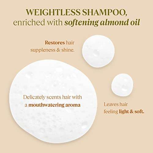 L'Occitane Almond Shampoo With Almond Oil For All Hair Types : Enhance Shine | Lightweight Hair | Gently Cleanse | Irresistible Almond Scent, Pack Of 1 3