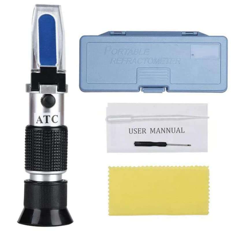Erma Labsoul Hand Refractometer with ATC for Wine or Beer range 0-32% Brix with 0.2% Fruit Sugar Refractometer and Cutting fluid Refractometer and Emulsion Refractometers by 11 6