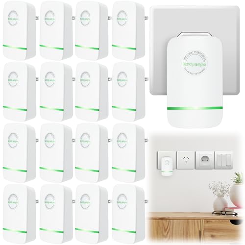 Copkim Stop Watt Energy Saving Device Electricity Saving Box Power Saver Efficiency Energy Saver Device for Home Office Market Electric Machine US Plug 90V-250V 30KW(12 Pcs)
