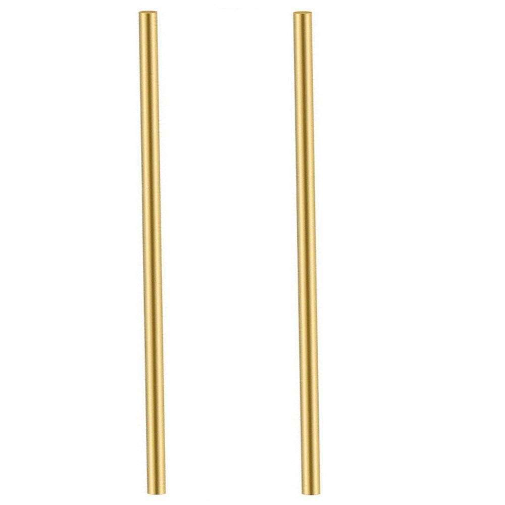 9mm Brass Rod Brass Round Stock Solid Brass Rods Lathe Bar Stock Kit 9mm/0.35 in Diameter 12 Inch in Length,2 PCS 1