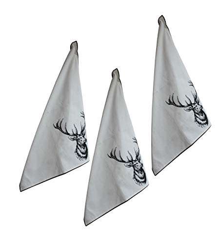 Kitchen Towels - Set of 3 Ultra Absorbent and Fast Drying Professional Grade Cotton Dishcloths for Everyday Cooking Baking - 45x70 Cms 1