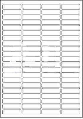 K3 Multi Purpose Self Adhesive Labels (Lable Size 46 x 11 mm, 84 Lable in A4)(Pack of 80 Sheet)