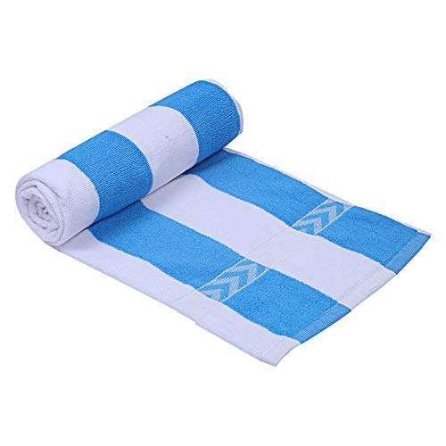 Heart Home Cotton Bath Towel 27" x54� (Blue & White) CTHH1632 1