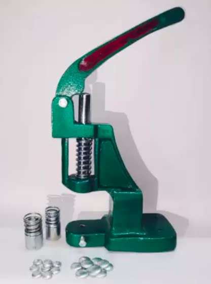 OMX 1 PC, Button Machine | Long Lasting & Durable Button Maker | Made of Heavy Cast Iron Material and Soft Grips | Fabric Covered Button Maker 6