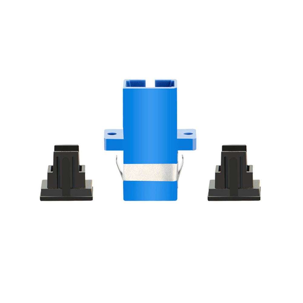 6PCS Blue SC Female to SC Female UPC Simplex Single Mode Fiber Optical Coupler,SC Singlemode Fiber Optic Adapter,Network Internet Connector Adapter with Mount Panel 3