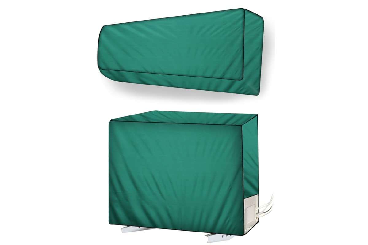 Stylista split ac cover set of indoor and outdoor unit Compatible for 2 Ton SAMSUNG AR24BY4YAWK Green 1