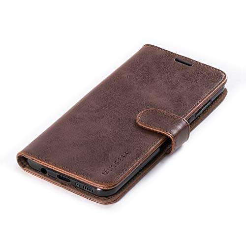Mulbess Vintage Samsung Galaxy A70 Case Wallet, Flip Leather Phone Case with Card Holder for Samsung Galaxy A70 Cover, Coffee Brown 3