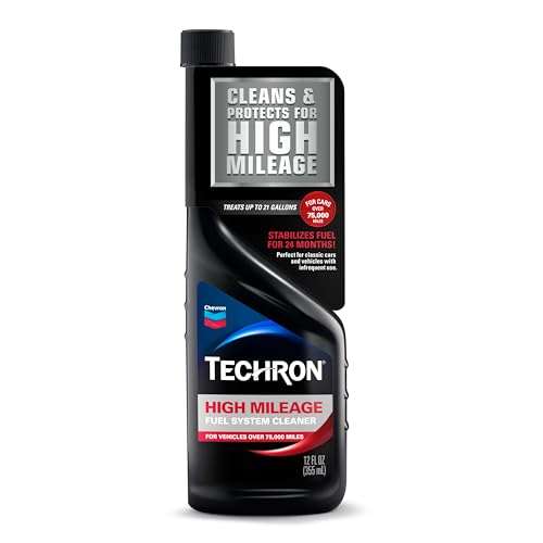 Chevron Techron High Mileage Fuel System Cleaner, 12 oz, Pack of 1