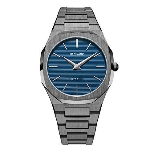 D1 Milano Stainless Steel Analog Blue Dial Men Watch-Utbj12, Black Band