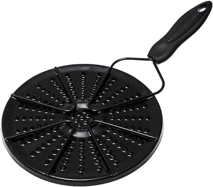 VBM Induction Heat Diffuser BBQ Plate Gas Stove Flame Guard Iron Simmer Ring with Handle for Cooktop Converter Flame Guard Conduction Cast For Coffee Milk Heating 1