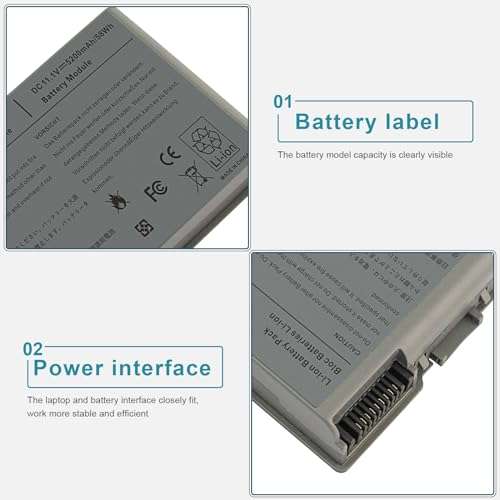 Fancy Buying New Laptop Battery for Dell Latitude D600 D505 D610 D520 D500 D510 D530 / 600M, fits P/N C1295 6Y270 3R305 3