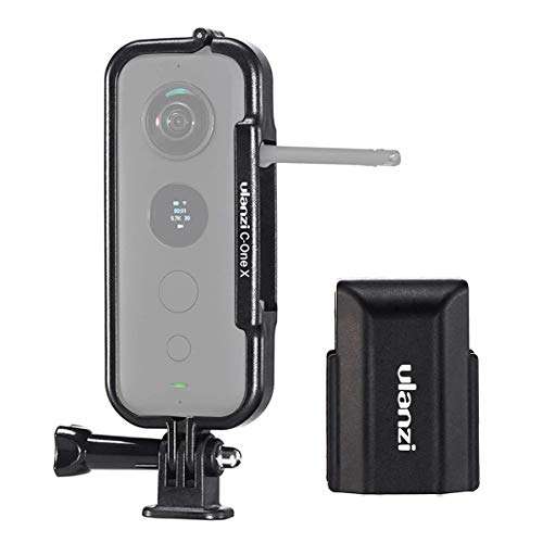 ULANZI Insta360 ONE X ABS Protective Frame, Scratchproof Protector Cover with Lens Cap for Insta360 One X with Adapter Mount & Screw