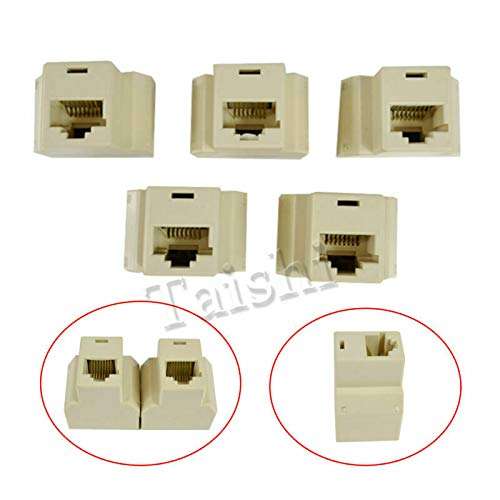 10 x RJ45 Splitter Adapter 1 to 2 Dual Female Port CAT 5/CAT 6 LAN RJ45 Ethernet LAN Network Y Splitter 2 Way Adapter 3 Ports Coupler Connector 2