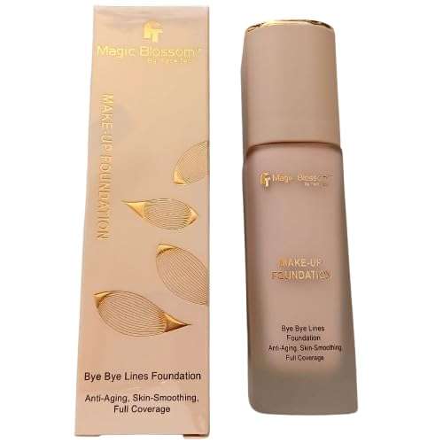 Face Tech Bye Bye Lines Full Coverage Makeup Foundation For Women All Skin Type 40 Gm FTF-2 (Pack Of 1) | Waterproof | Anti Aging | Smoothning. (Shade-01, For Fair Skin Tone, Free Size)