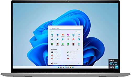 Dell 2022 Inspiron i7620 7000 Series 2-in-1 Laptop 16" FHD+ Touchscreen 12-Core 12th Intel i7-1260P Iris Xe Graphics 16GB DDR4 512GB NVMe SSD Thunderbolt 4 WiFi 6E Backlit KB w/FP Windows 11 Home 2