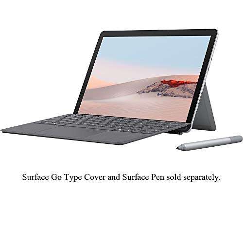 Microsoft Surface Go 2 10.5" Touch Screen Tablet STQ-00001 8GB RAM 128GB SSD Solid State Drive Platinum w/Intel Pentium Gold 4425Y Bundle with Victorinox Laptop Backpack + Deco Gear Desktop Blotter 4