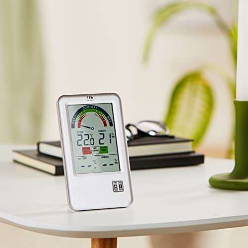 TFA Bel-Air Funk Thermo Hygrometer weiss 2