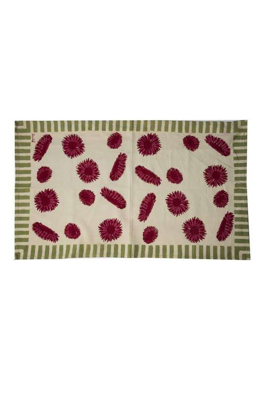 CONTRAST LIVING Pawon Hand Block Printed Kitchen Towel/Dish Towel/Hand Towel Multi Color Set of 4 Pcs 1