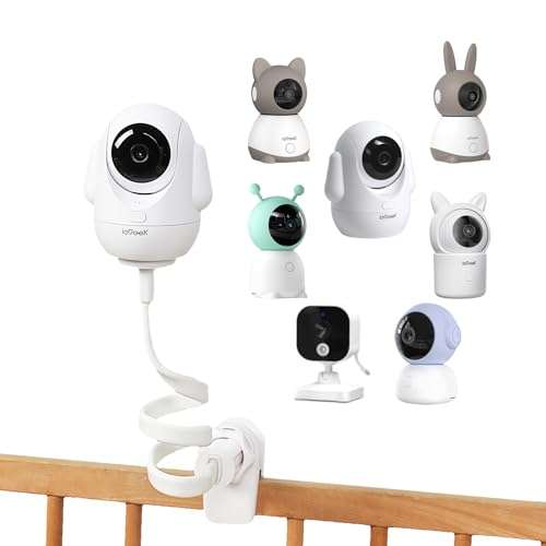 ieGeek Baby Monitor Mount Bracket for Baby 1T/4/5 Baby Camera Holder Holder with a 1/4” Screw,with 21.6" Flexible Gooseneck Arm 1