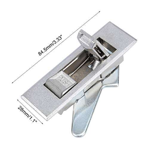 uxcell Electric Cabinet Door Cam Lock, Fit for 0.16-inch(4mm) Thick Panel, Push Button, MS603-1 2