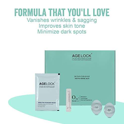 O3+ Agelock D-Tan Clean Up Mono Dose Kit for Detanning & Skin Brightening (10 Sachets, 320g) 2