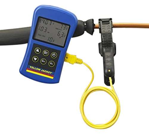 YELLOW JACKET 69196 Superheat/Sub Cool Calculator with Thermometer and P/T Chart