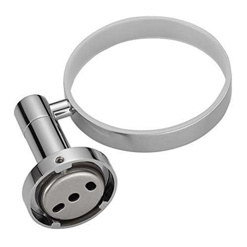 Royal H&H Bathroom Brass Toilet Brush and Holder Polished Chrome Wall Mount, Rustproof Solid Brass & Frosted Glass for Bath Storage 6