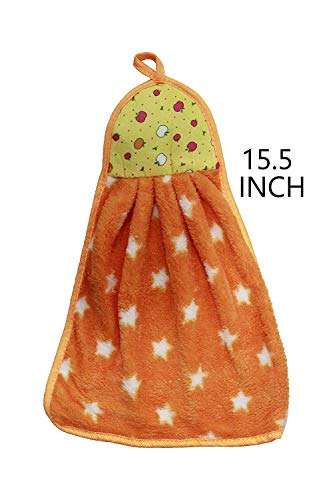 Kabello 3 Pieces Hanging Cotton Double Sided Washbasin Napkin/Hand Towel for Kitchen Multicolor Pack of 1 2