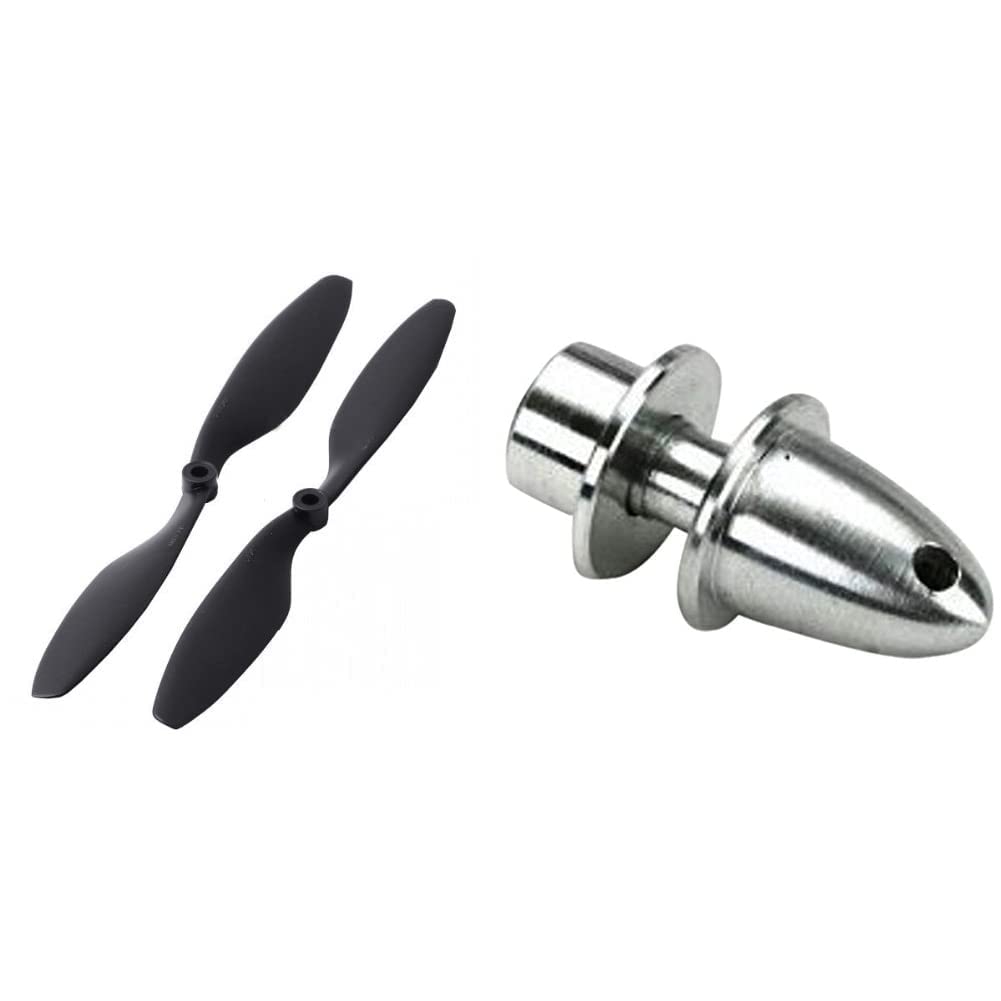 Robodo 1045/1045R OEM Propeller Multi Rotor Helicopter+Robodo QP49 3.17mm RC Aluminium Bullet Propeller Adapter Holder for Brushless Motor Prop