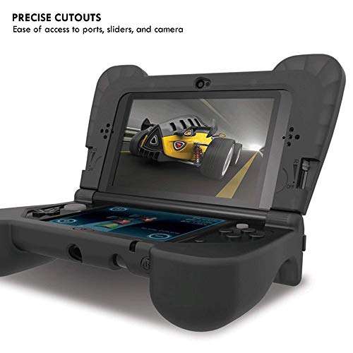 dreamGEAR Power Play Kit Accessories: Compatible with Nintendo NEW 3DS XL, 3-In-1 Bundle, Soft Comfort Grip Case, Charging Cable, AC Adapter, Black 4