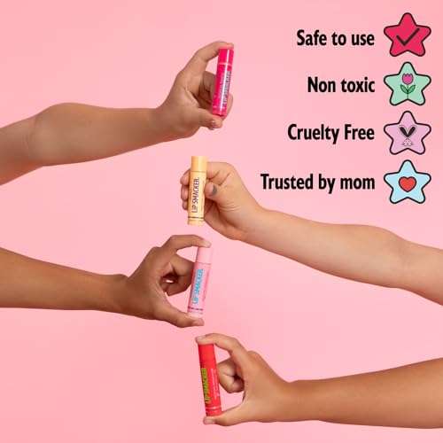 Lip Smacker Lippy Pals, Set of 3 Flavored Moisturizing & Smoothing Soft Shine Lip Balm, Hydrating & Protecting Fun Tasty Flavors ,Cruelty-Free & Vegan - Unicorn, Panda and kitten 5