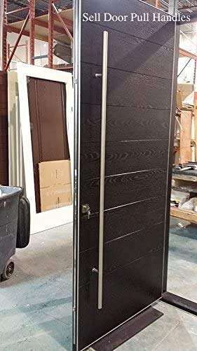 Modern Brushed Stainless Steel Sus304 Entrance Entry Commercial Office Store Front Door Handlesets Door Pull Push Handles Double-Sided (48 Inches /1200x32mm) 5