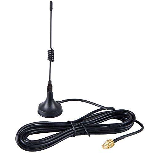 TengKo 400-470MHz Magnetic Vehicle Mounted UHF Vehicle Mounted Walkie Talkie Radio Antenna 5W SMA-F for Kenwood Radio 1