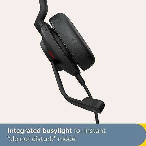 Jabra Evolve2 30 Se On Ear Wired Stereo Noise-Cancelling Headset-Features 2-Mic Call Technology & Usb-C Cable-Works With All Leading Unified Communications Platforms Such As Zoom & Google Meet-Black 5
