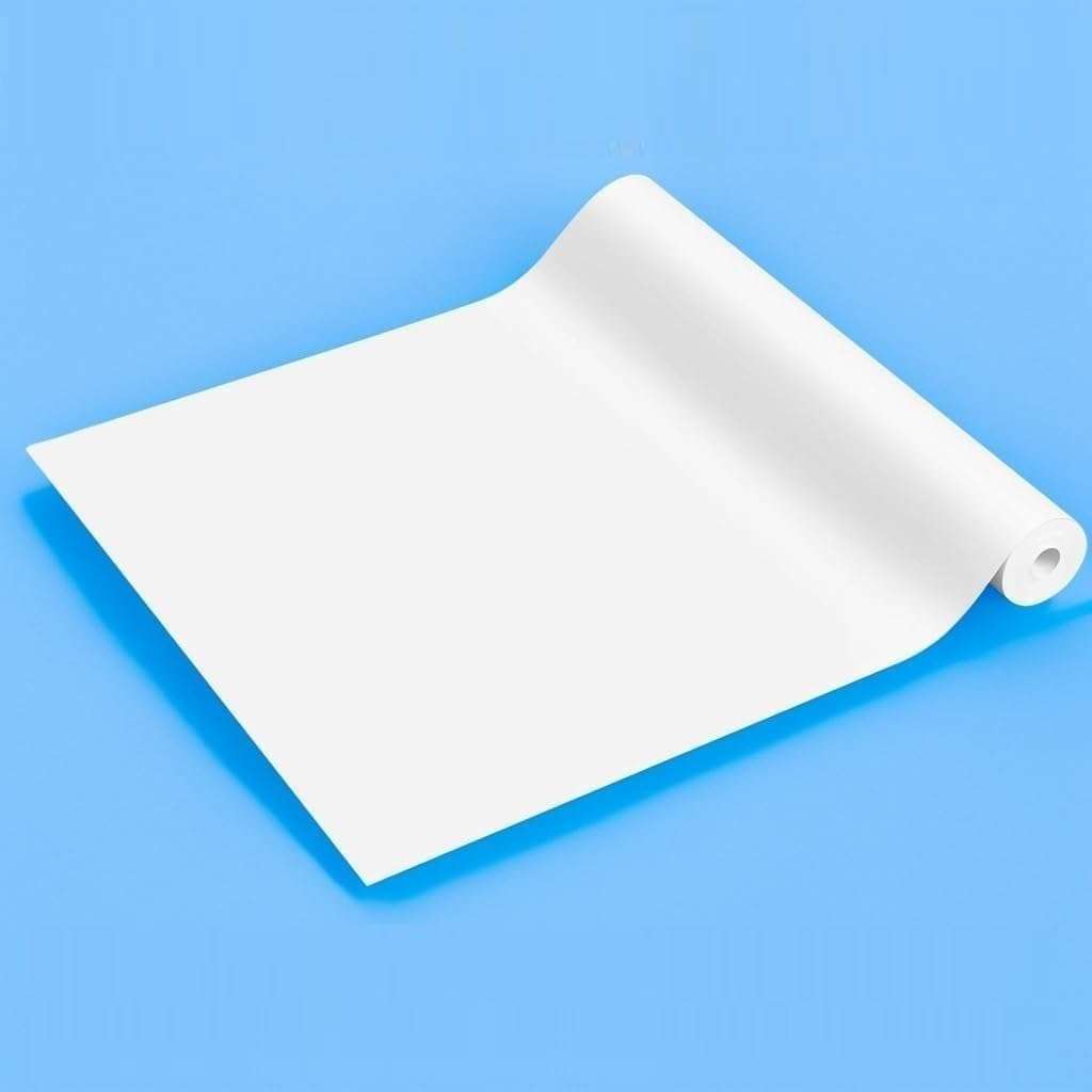 RCdepot1-1 x 24 inch x 100 ft Matte Photo Peel sticker paper roll Printable Adhesive Vinyl Waterproof 2 inch core, Inkjet print signs and Stick decal labels stickable PVC diy school 1