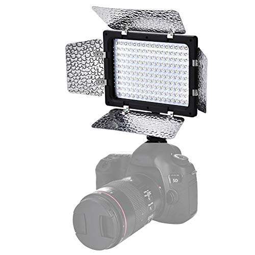Video Light Lamp Panel, 6000K CRI85+ LED On Camera Video Fill Light with 3 Diffuser and 1/4" Screw Hole Mount for DSLR Camera DV Camcorder 1