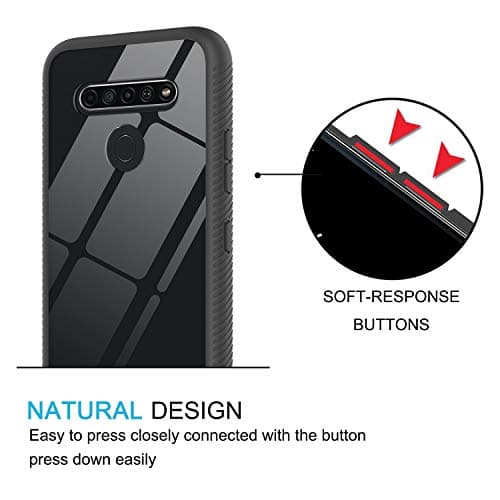 LeYi Compatible for Compatible for LG K41S Phone Case， LG K41S Case， Full-Body Shockproof Bumper Rugged Hybrid Clear Heavy Duty Protective Phone Cover Cases for LG K41S， Black 4