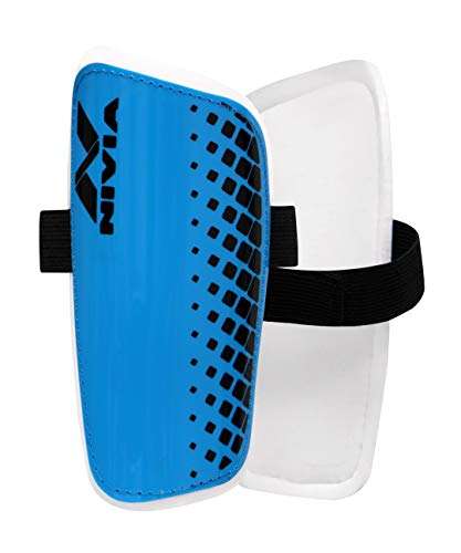 Nivia Club Shinguard Polypropylene Football Shin Guard (SG-764SB_Small_Sky Blue) 1
