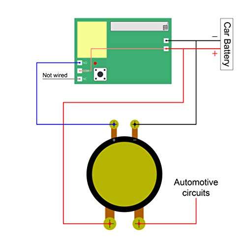 QIACHIP Car Remote Control Battery Switch Disconnect with Positive Connection Cable DC 12V Latching Relay Electromagnetic Solenoid Valve Terminal Master Kill System Anti-Theft 4